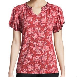 St. John's Bay Tops - St. John's Bay Short Sleeve Smocked Blouse - Tall St. John's Bay Tops - St. John's Bay Short Sleeve Smocked Blouse - Tall